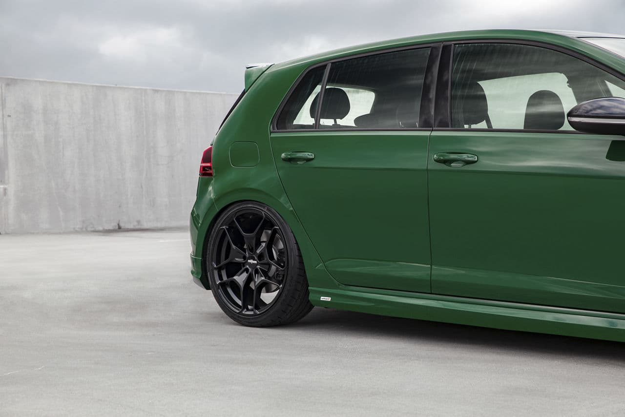 Interior of 2019 Volkswagen Golf R with wheels