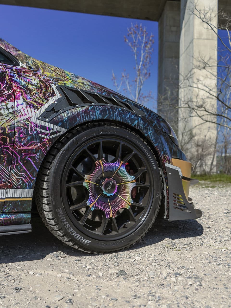 Interior of 2019 Volkswagen Golf with wheels