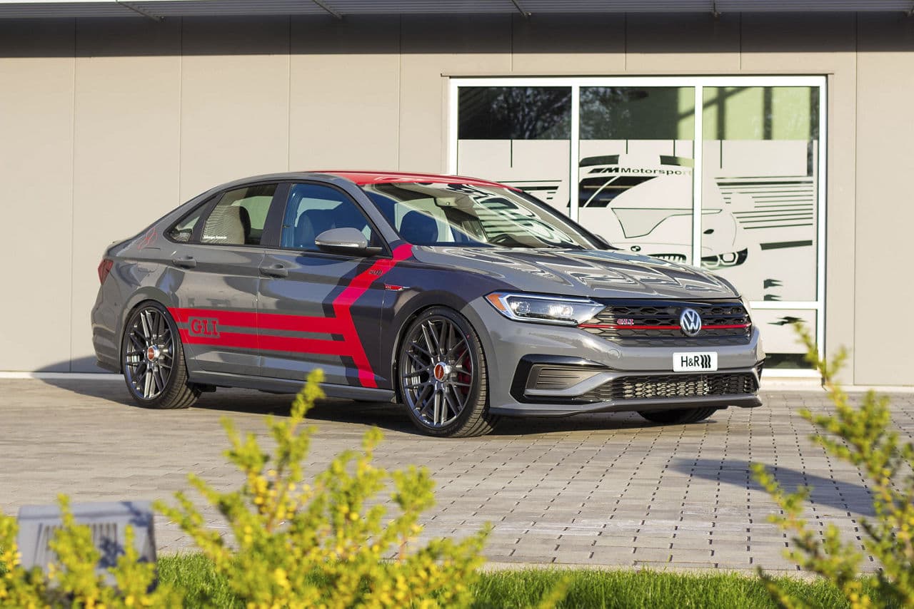 Rear view of 2019 Volkswagen Jetta GLI S with wheels