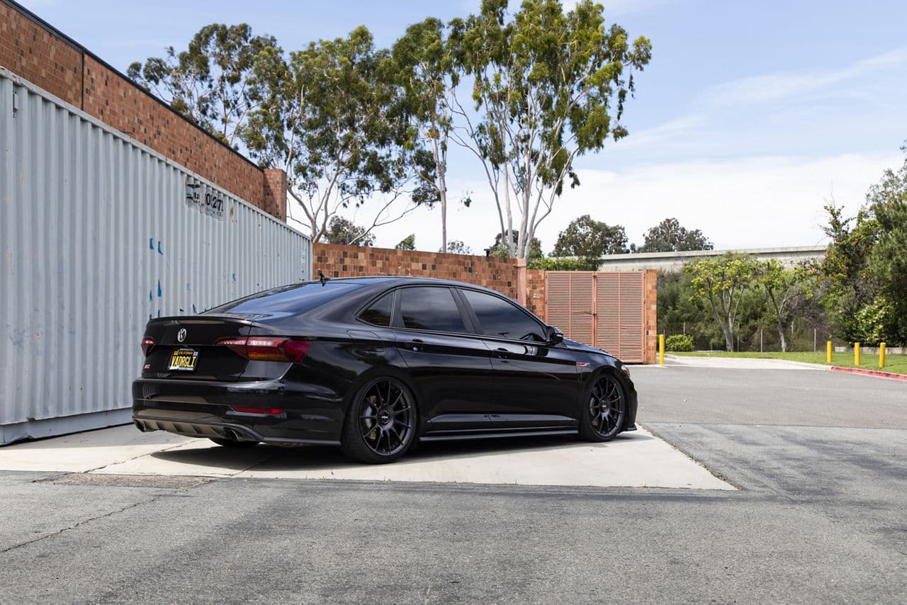 Front view of 2019 Volkswagen Jetta GLI with tuner wheels