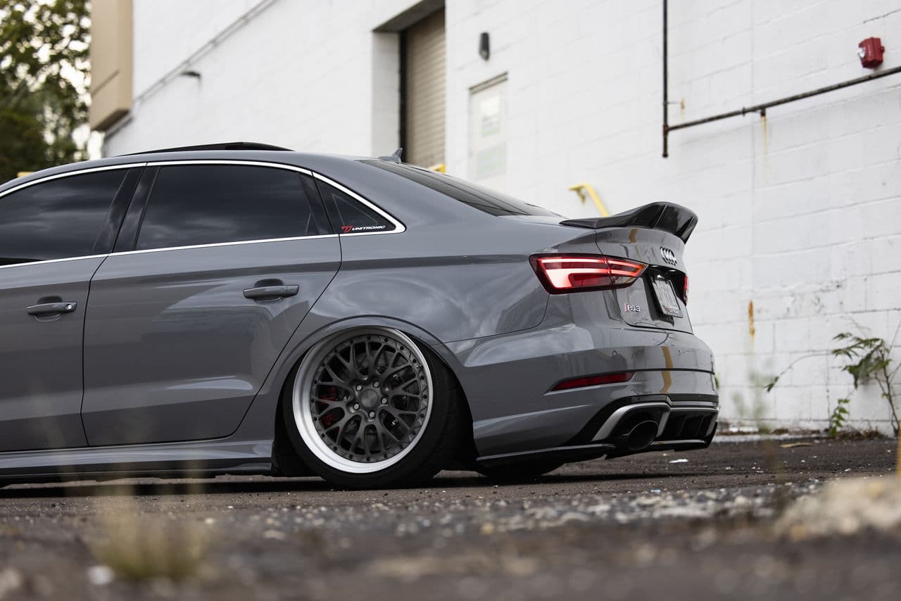 Interior of 2020 Audi RS3 with wheels
