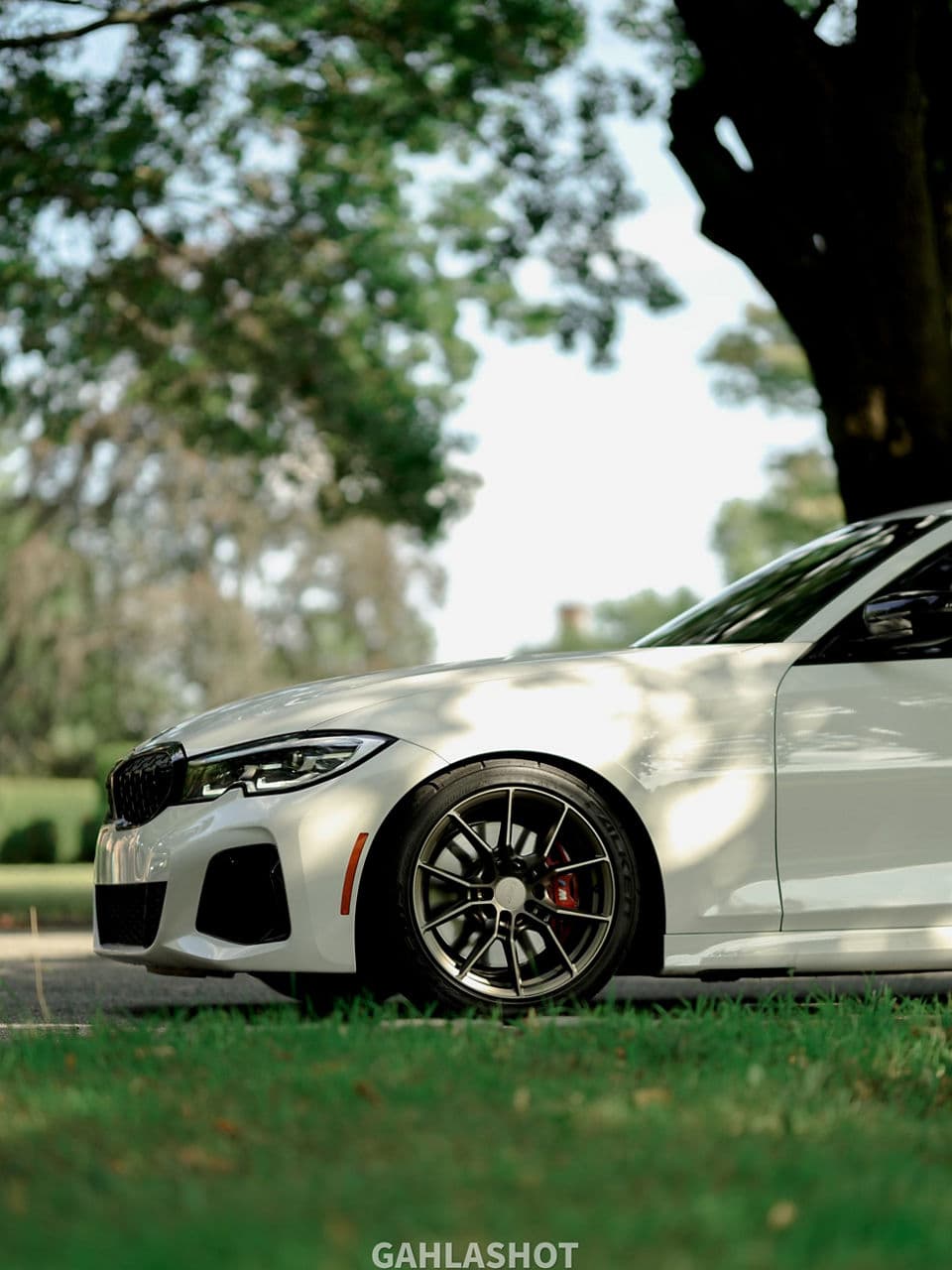 Rear view of 2020 BMW M340i with wheels