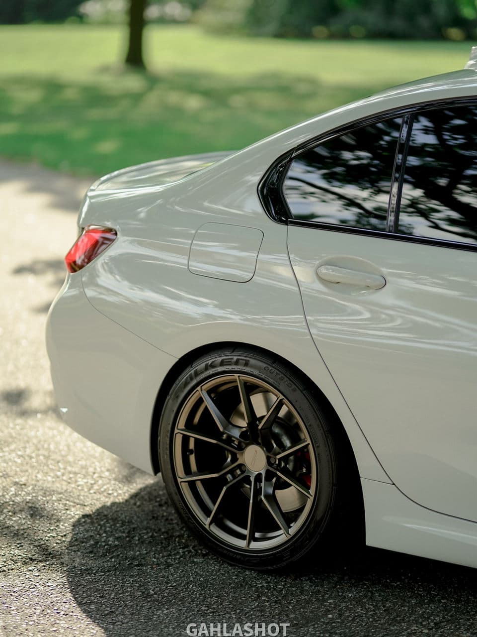 Interior of 2020 BMW M340i with wheels
