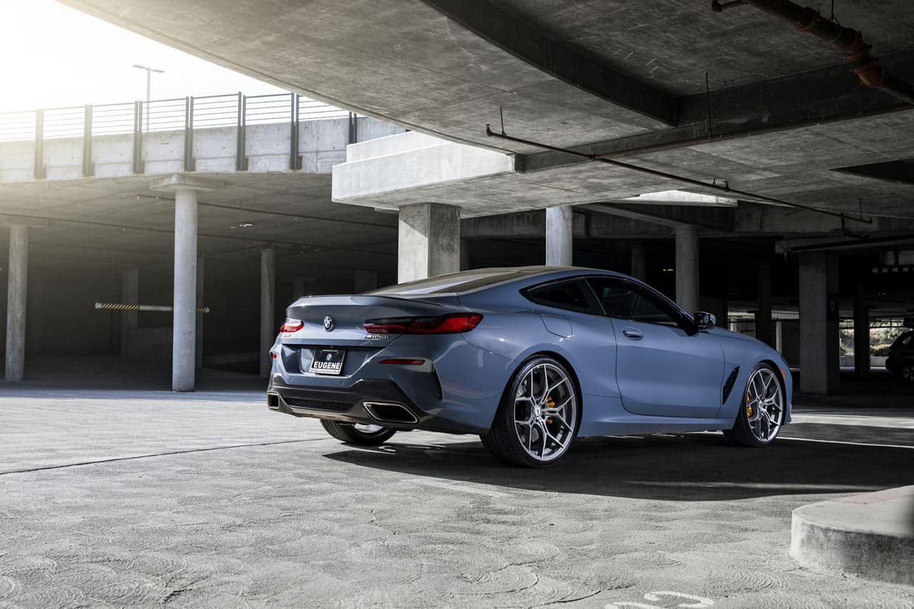 Side profile of 2020 BMW M850i with wheels