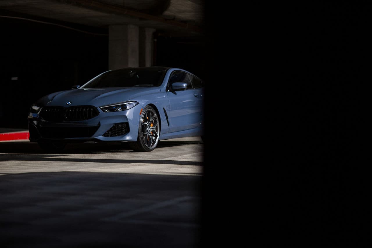 Rear view of 2020 BMW M850i with wheels