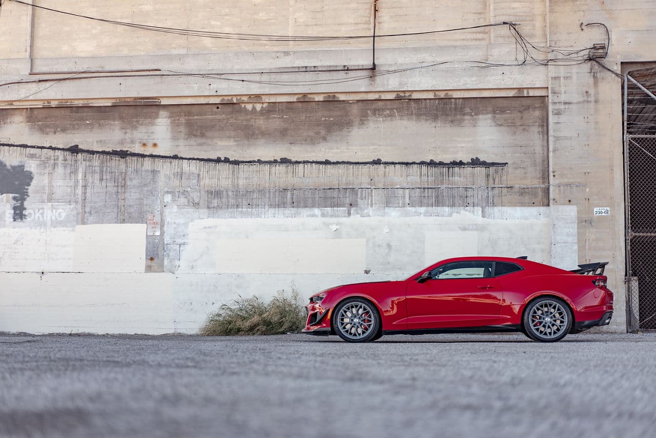 Interior of 2020 Chevrolet Camaro with wheels
