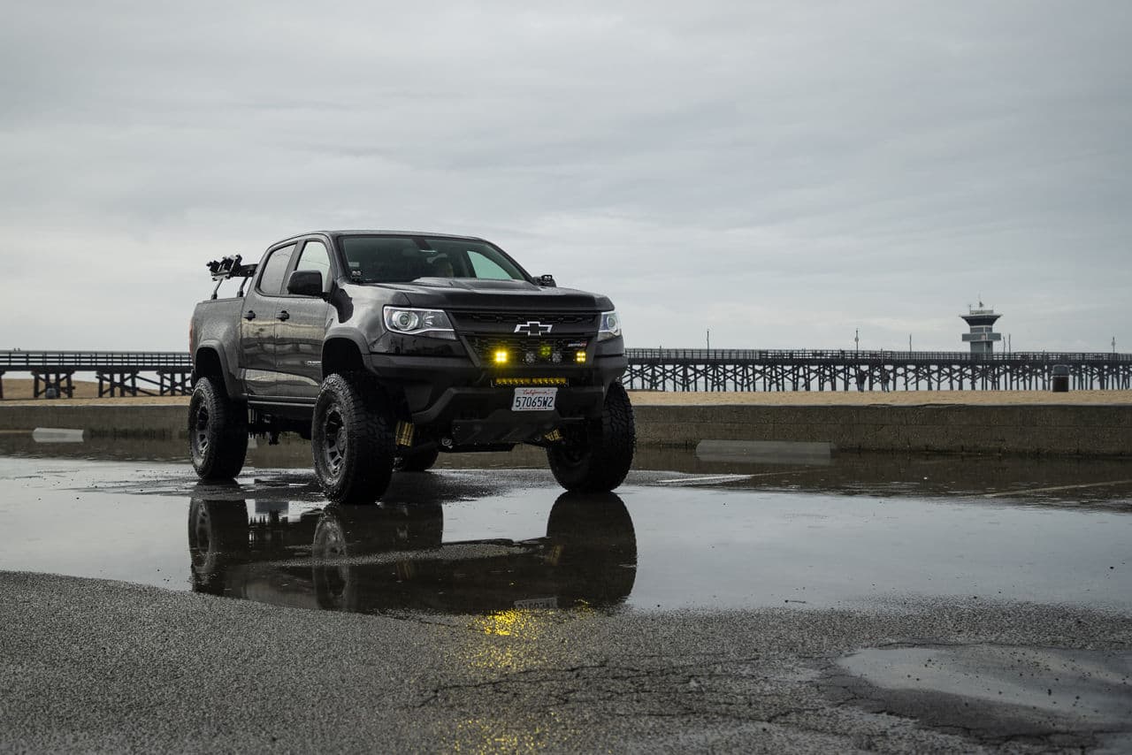 Interior of 2020 Chevrolet Colorado with wheels