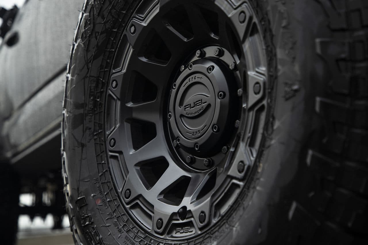 Detail view of 2020 Chevrolet Colorado with wheels