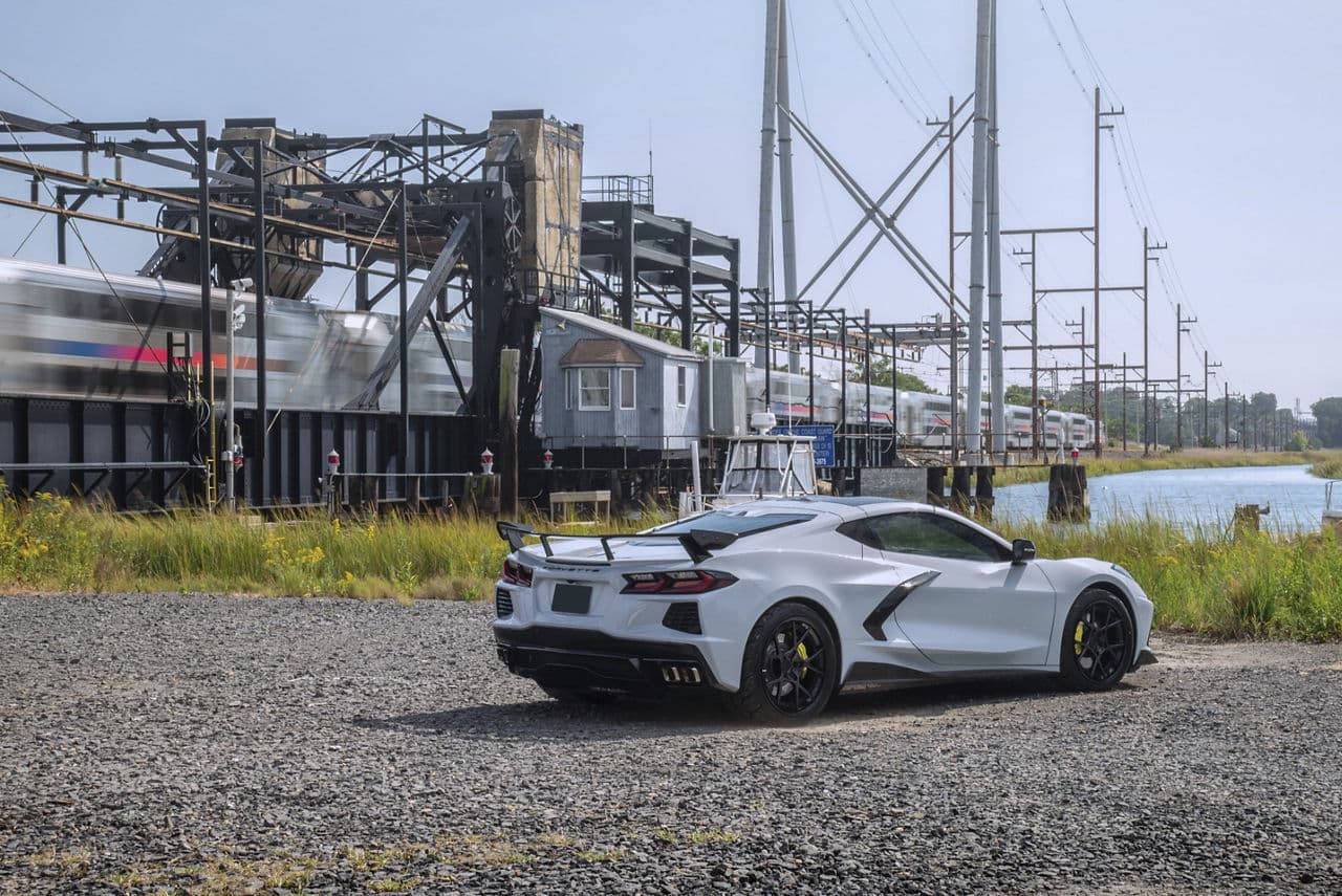 Interior of 2020 Chevrolet Corvette with wheels