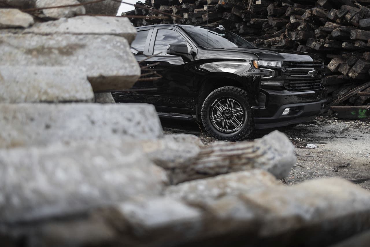 Interior of 2020 Chevrolet Silverado with wheels