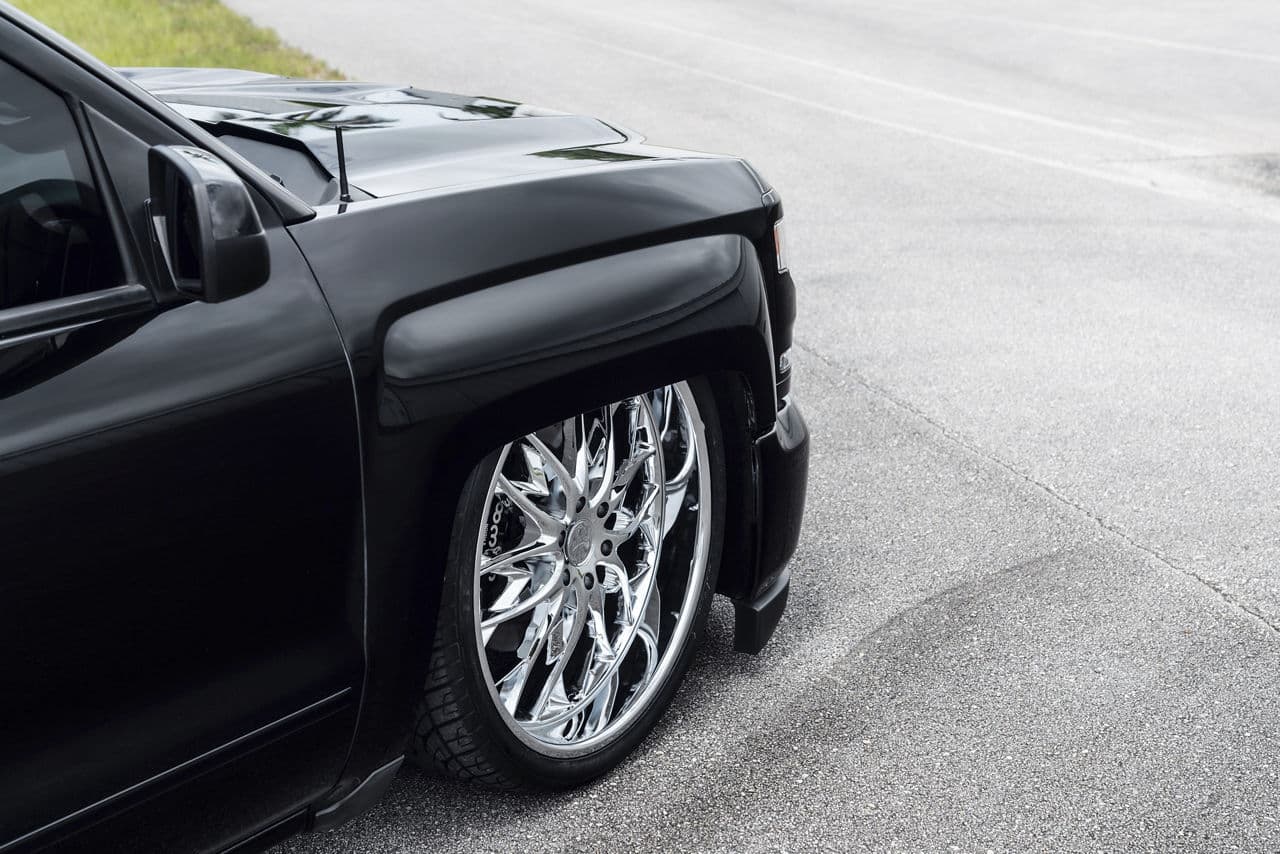Interior of 2020 Chevrolet Silverado with wheels