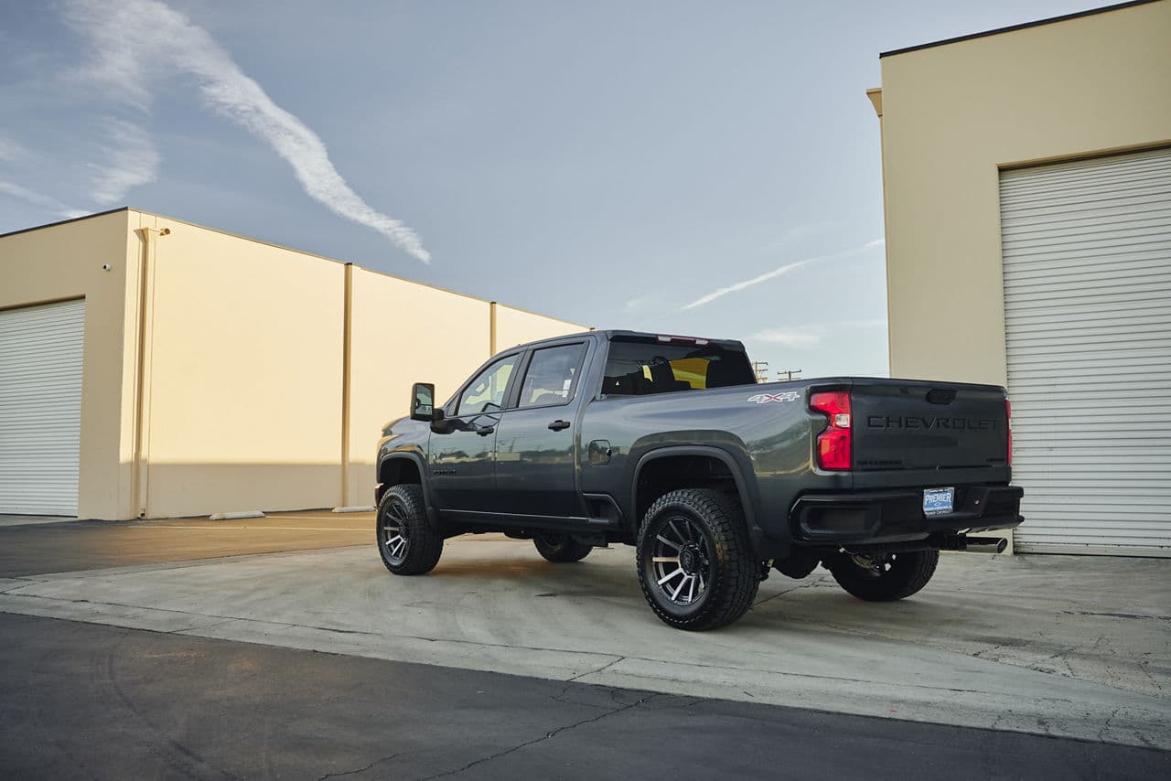 Front view of 2020 Chevrolet Silverado with wheels