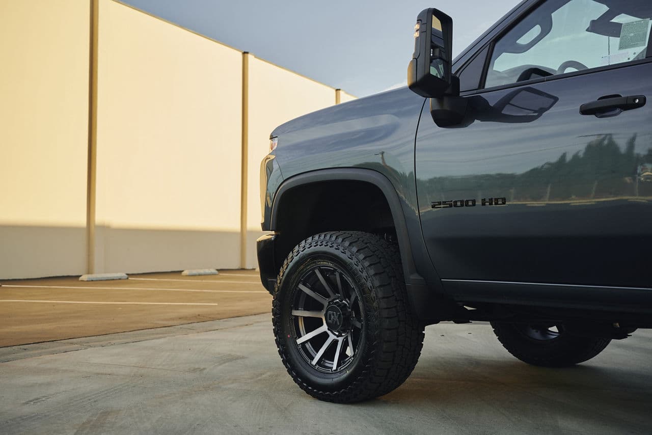 Interior of 2020 Chevrolet Silverado with wheels
