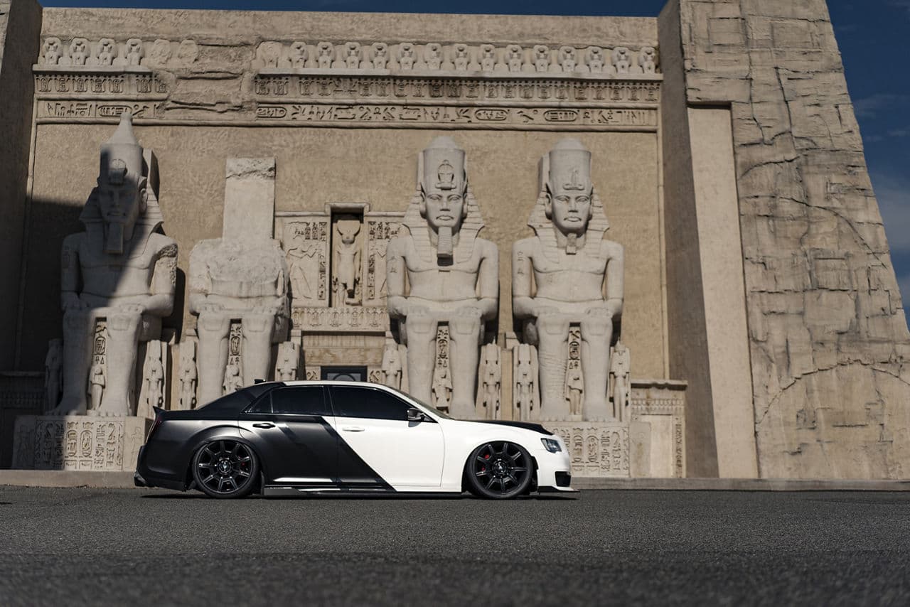 Rear view of 2020 Chrysler 300 with wheels