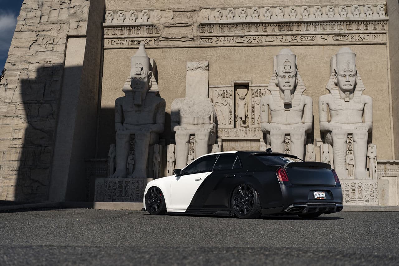 Detail view of 2020 Chrysler 300 with wheels