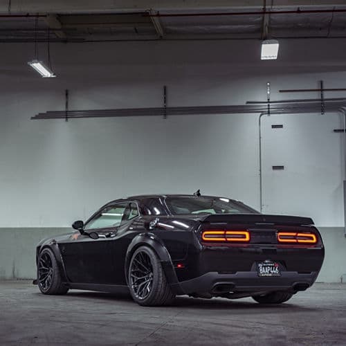 Detail view of 2020 Dodge Challenger with wheels