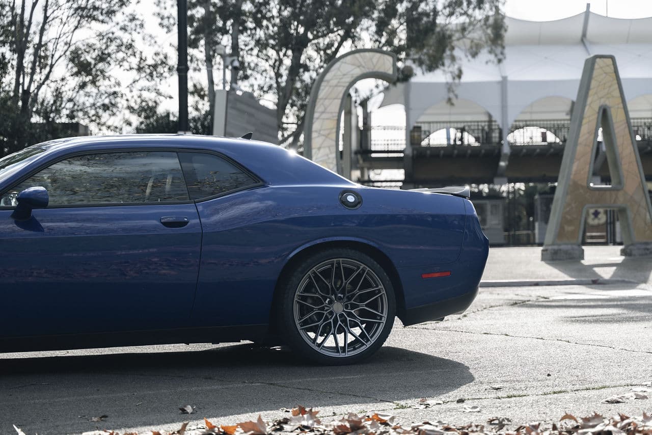 Interior of 2020 Dodge Challenger with wheels