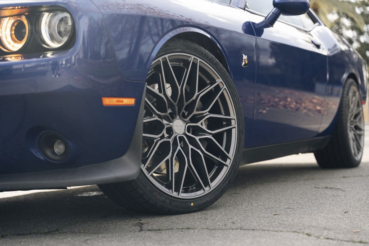 Detail view of 2020 Dodge Challenger with wheels