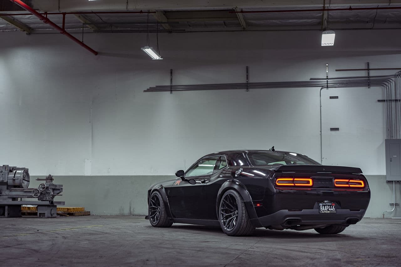 Front view of 2020 Dodge Challenger with wheels