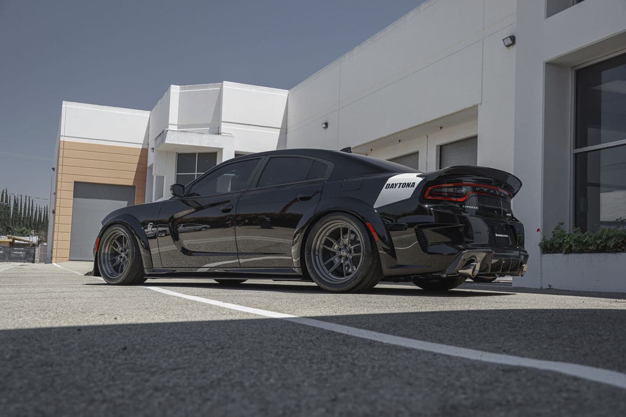 Interior of 2020 Dodge Charger Hellcat with wheels