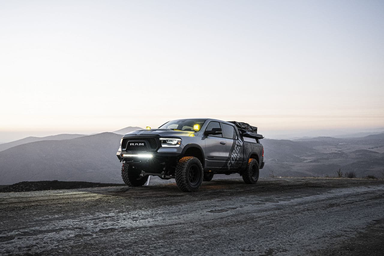 Detail view of 2020 Dodge Ram 1500 Rebel with truck suv wheels