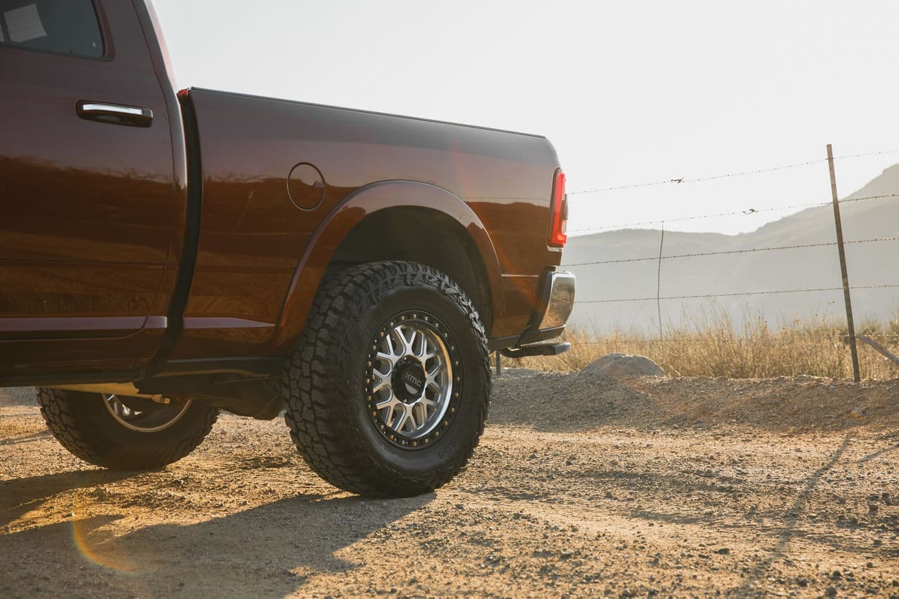 Rear view of 2020 Dodge Ram 2500 with truck suv wheels