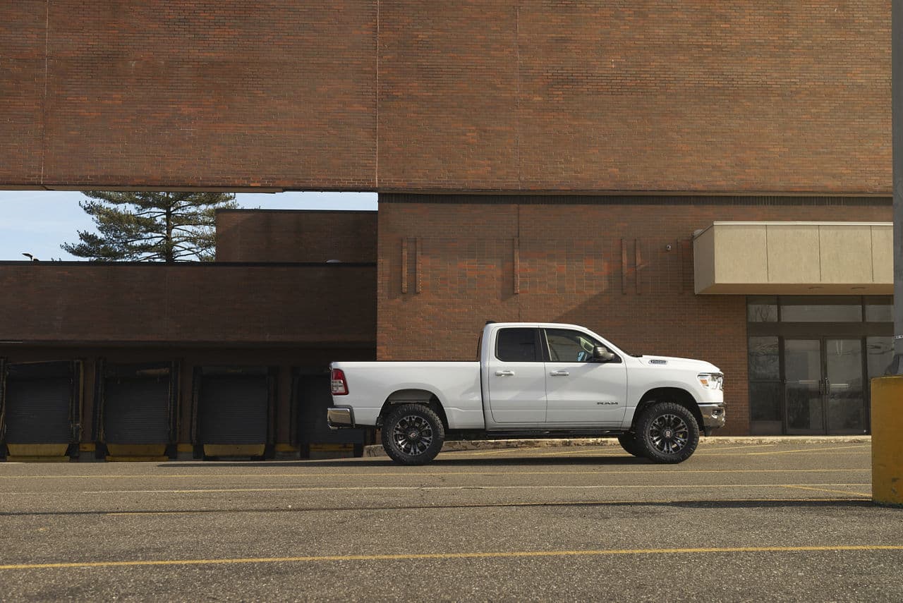 Rear view of 2020 Dodge Ram with truck suv wheels