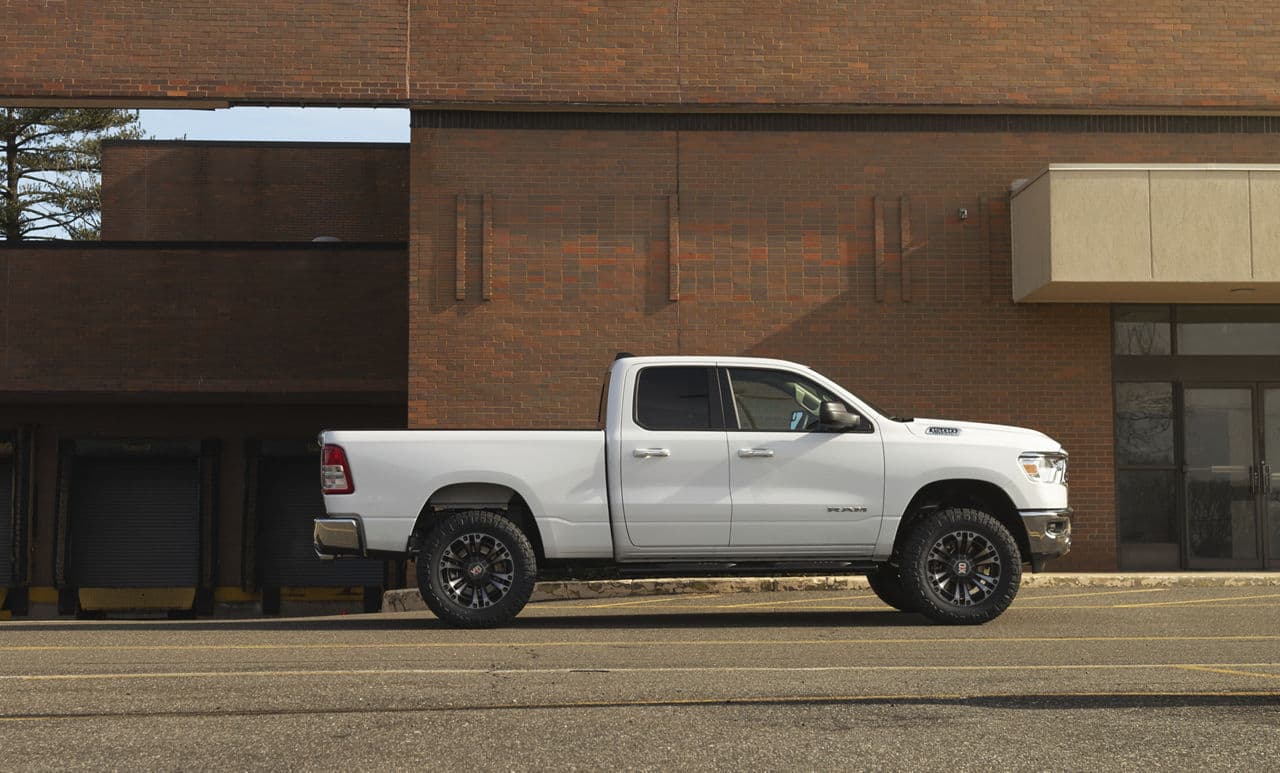 Detail view of 2020 Dodge Ram with truck suv wheels
