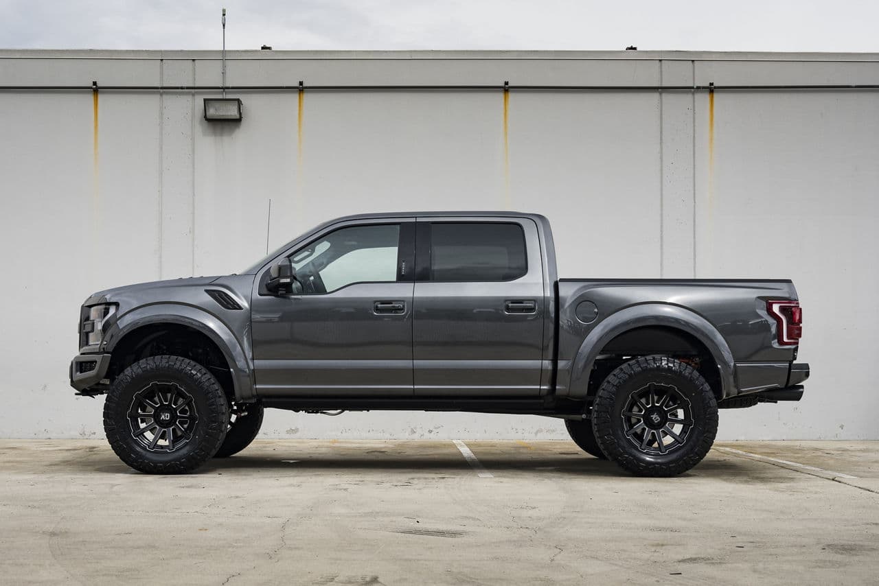 Interior of 2020 Ford F150 Raptor with truck suv wheels
