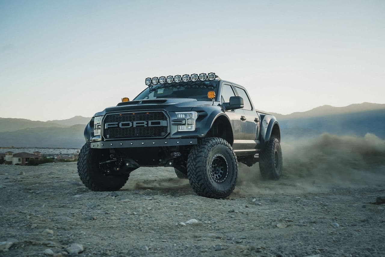 Side profile of 2020 Ford F150 with truck suv wheels