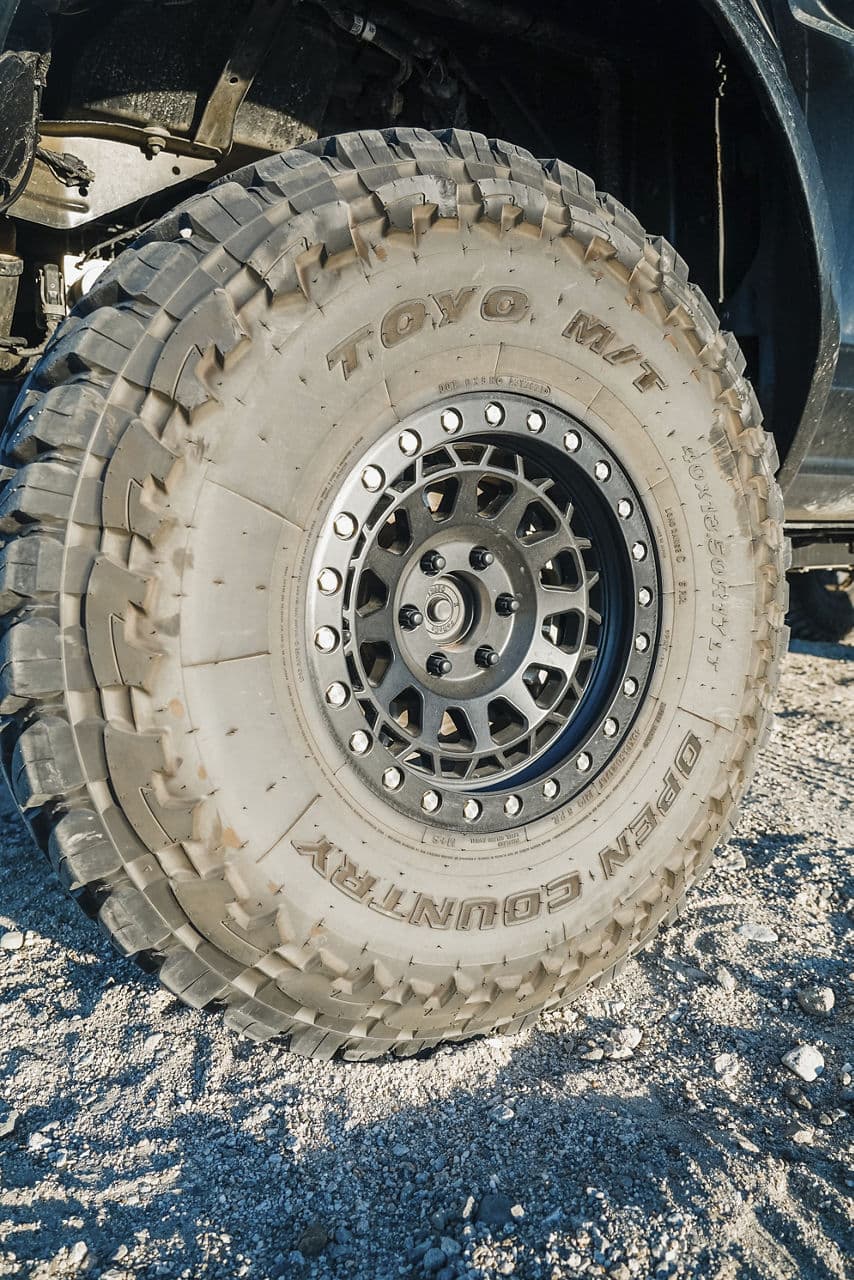 Rear view of 2020 Ford F150 with truck suv wheels