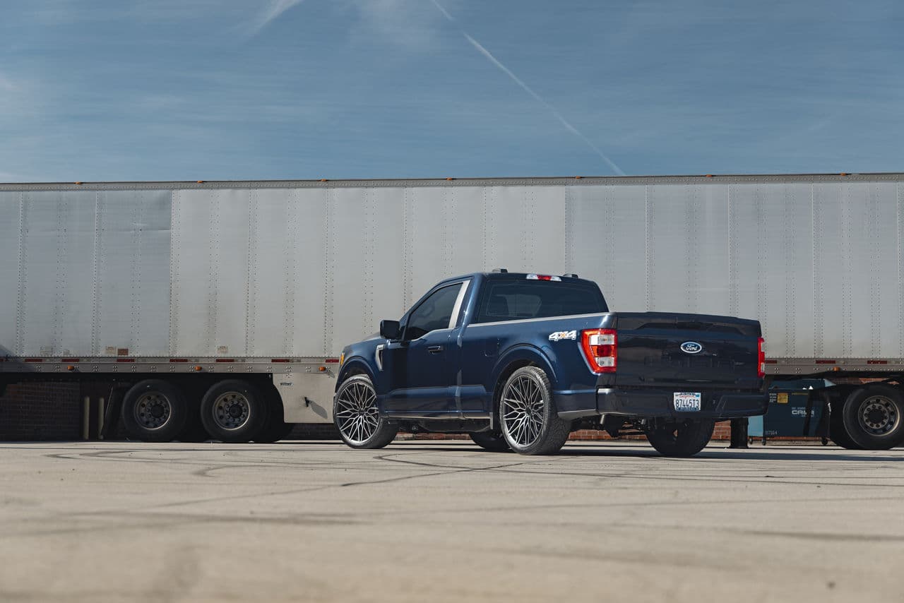 Interior of 2020 Ford F150 with wheels