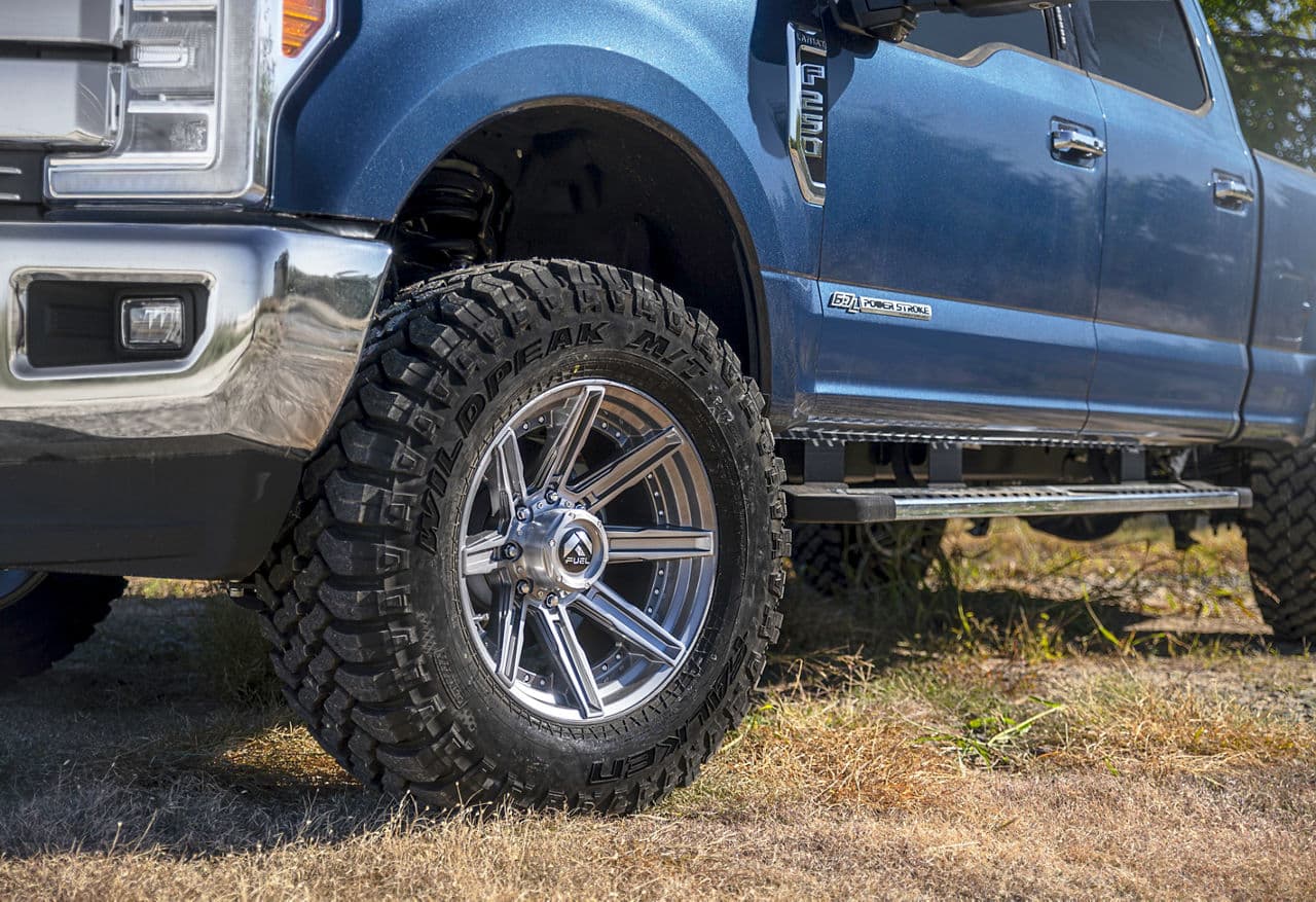 Interior of 2020 Ford F250 Lariat with wheels