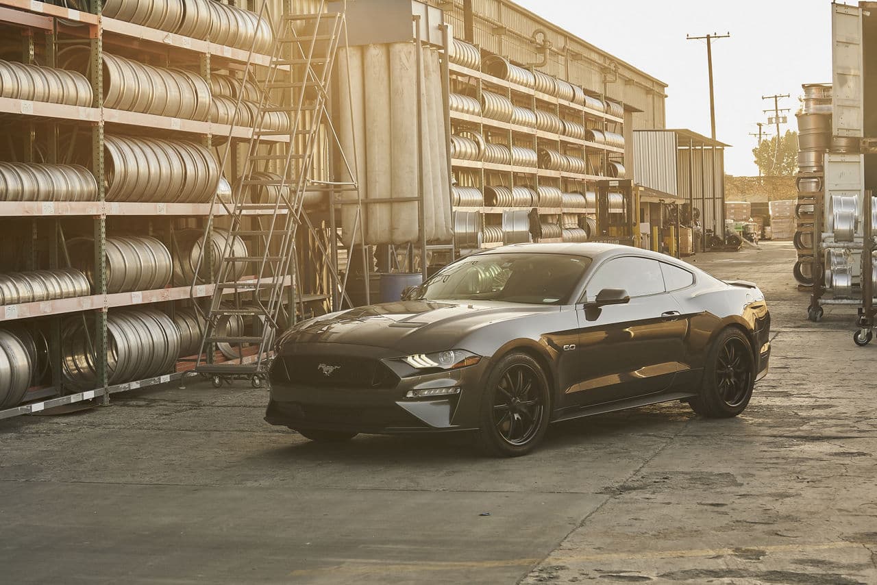 Front view of 2020 Ford Mustang GT with wheels