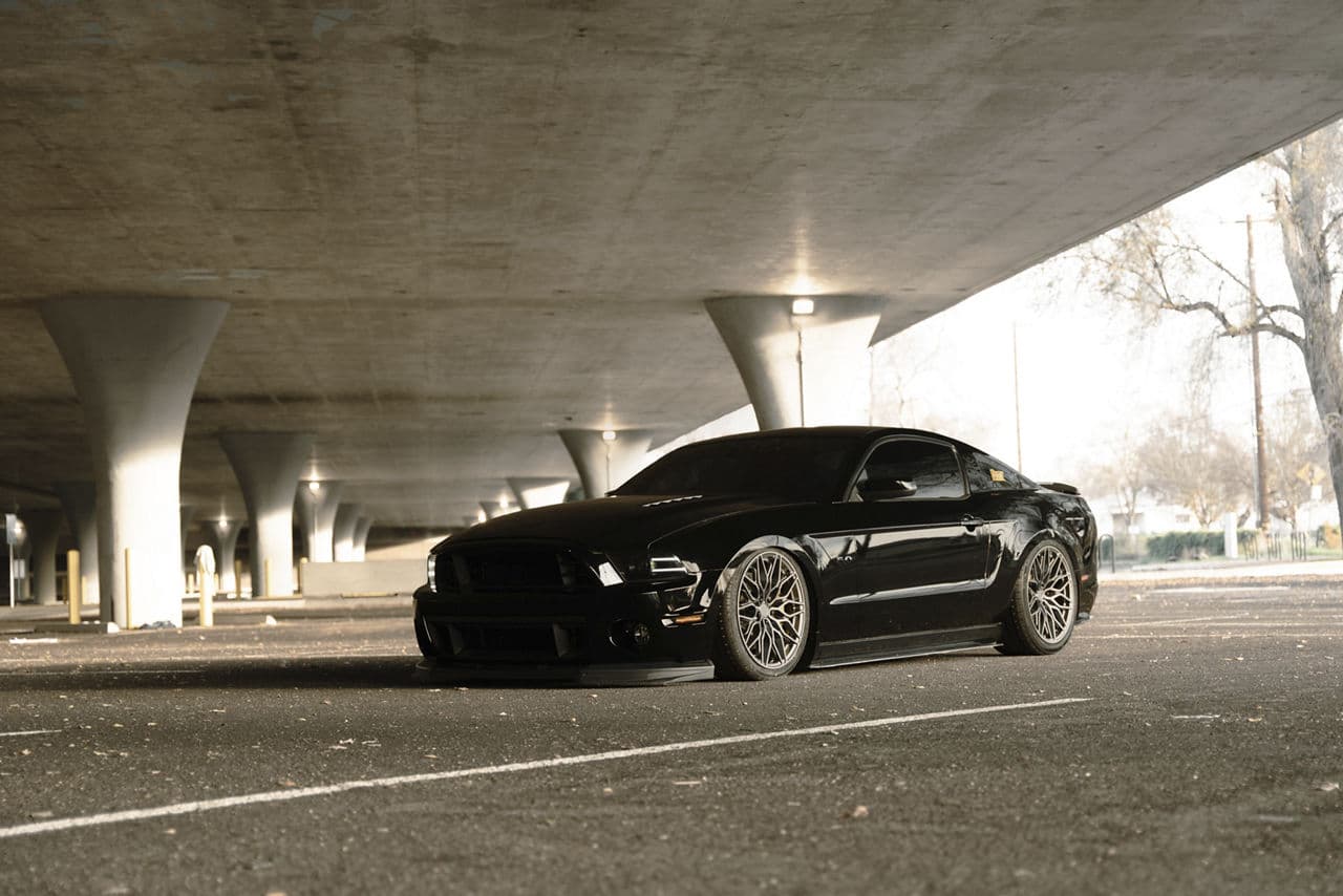 Interior of 2020 Ford Mustang GT with wheels