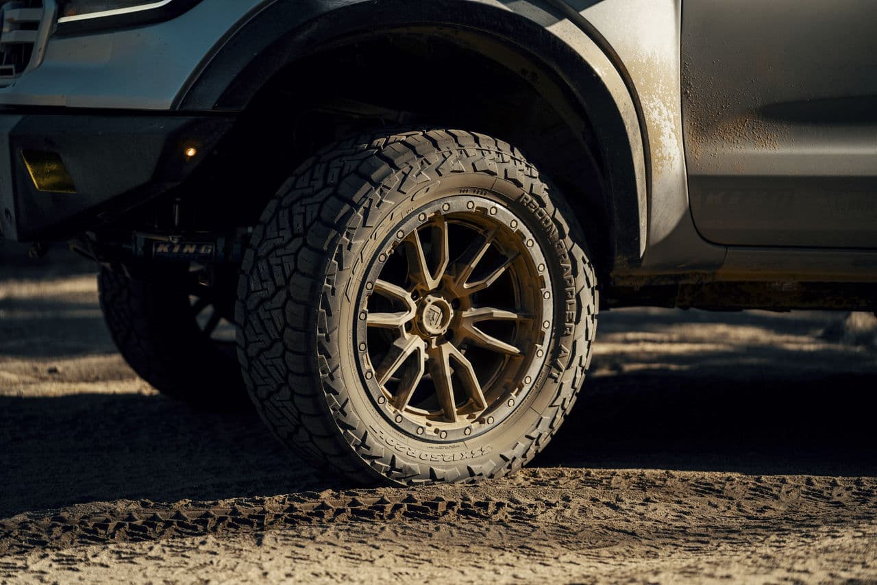 Side profile of 2020 Ford Ranger with truck suv wheels