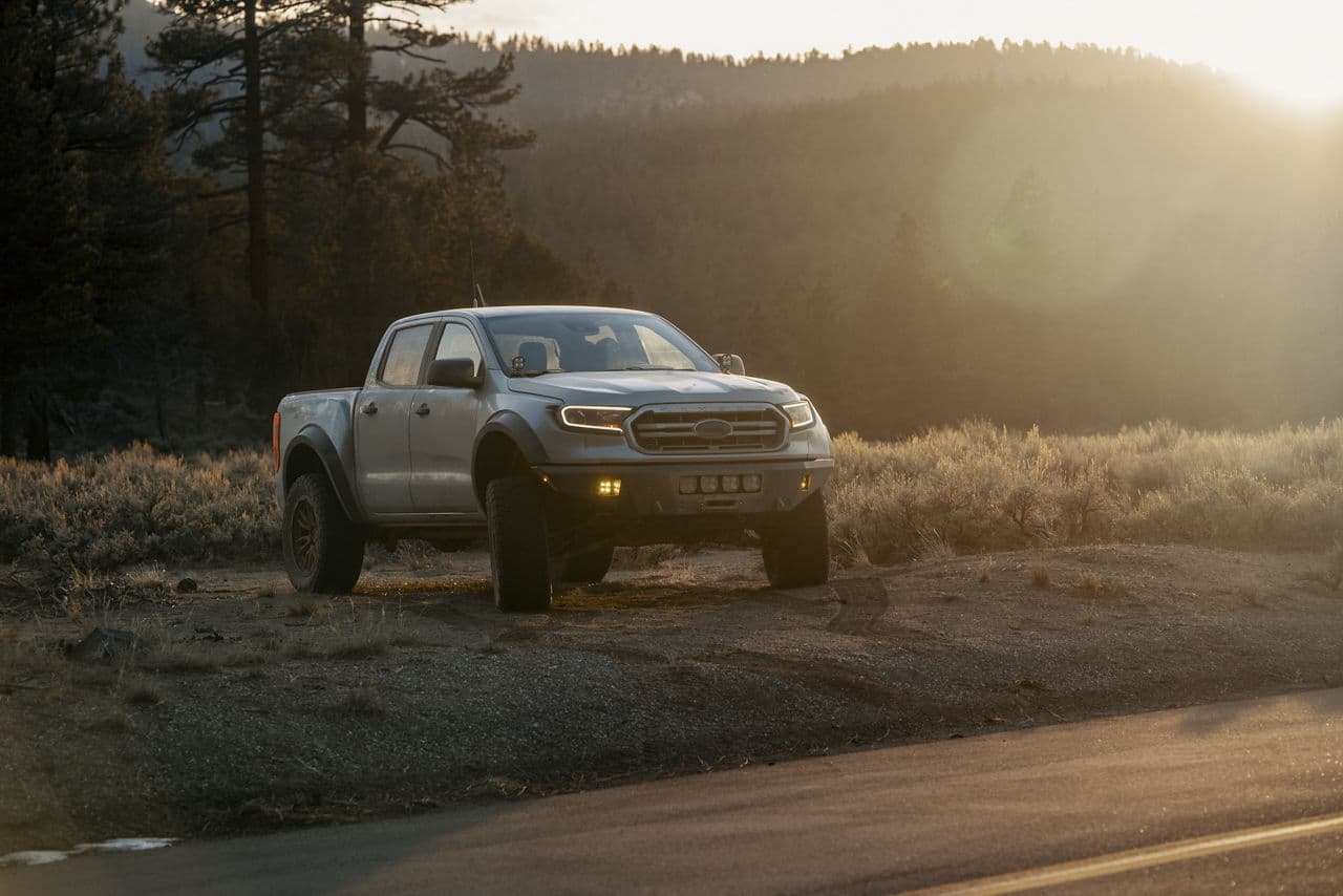 Detail view of 2020 Ford Ranger with truck suv wheels