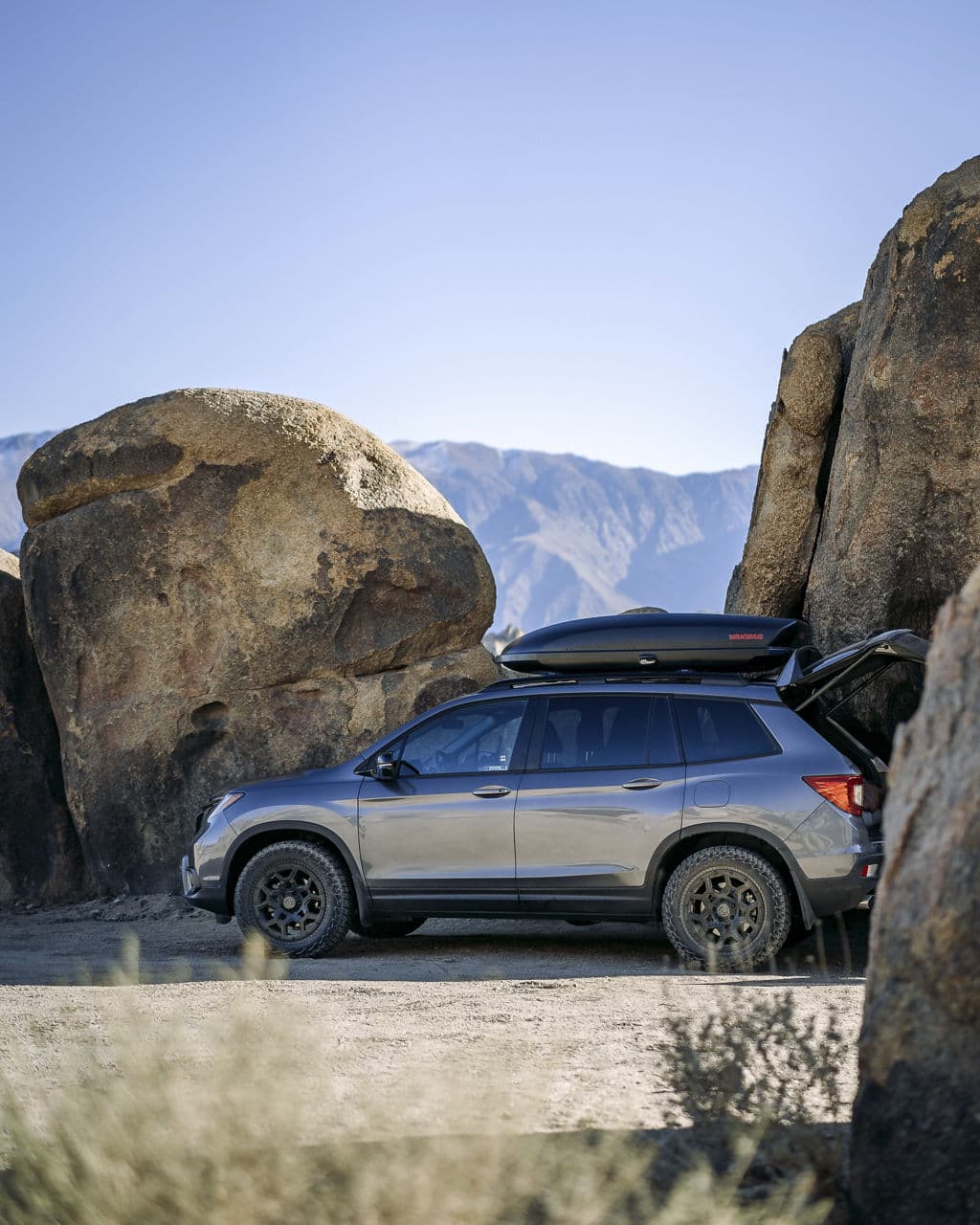 Rear view of 2020 Honda Passport with truck suv wheels