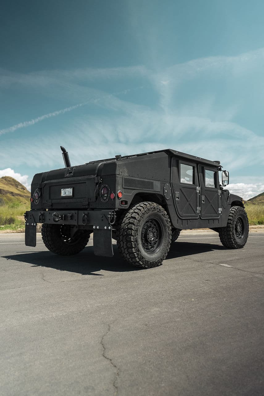 Front view of 2020 Hummer H1 with wheels