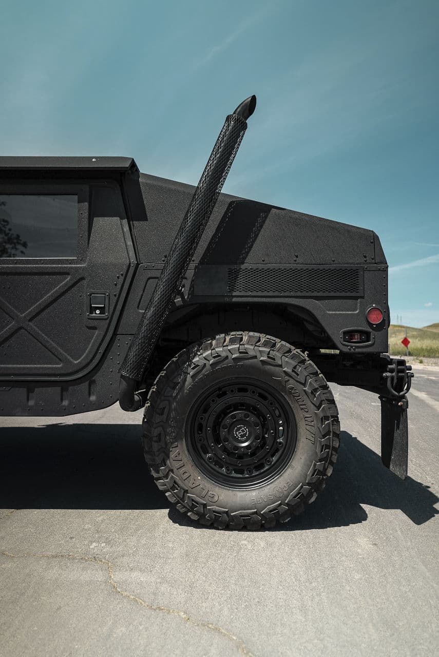 Detail view of 2020 Hummer H1 with wheels