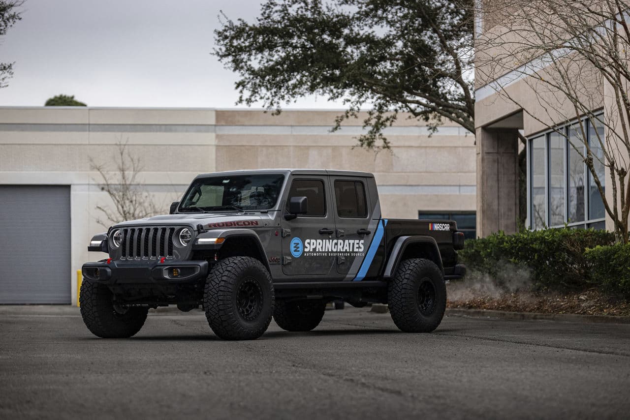 Interior of 2020 Jeep Gladiator with truck suv wheels