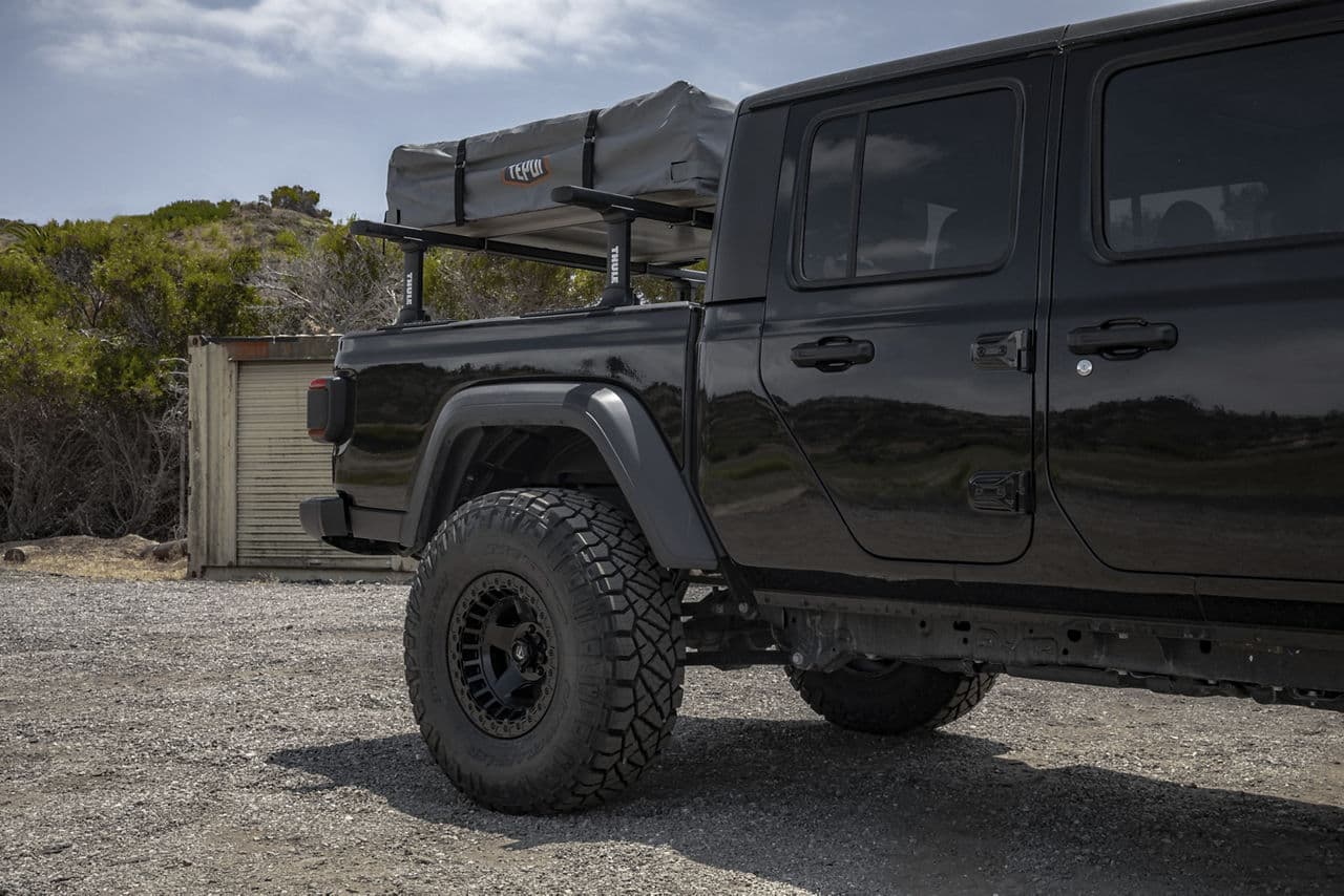 Interior of 2020 Jeep Gladiator with wheels