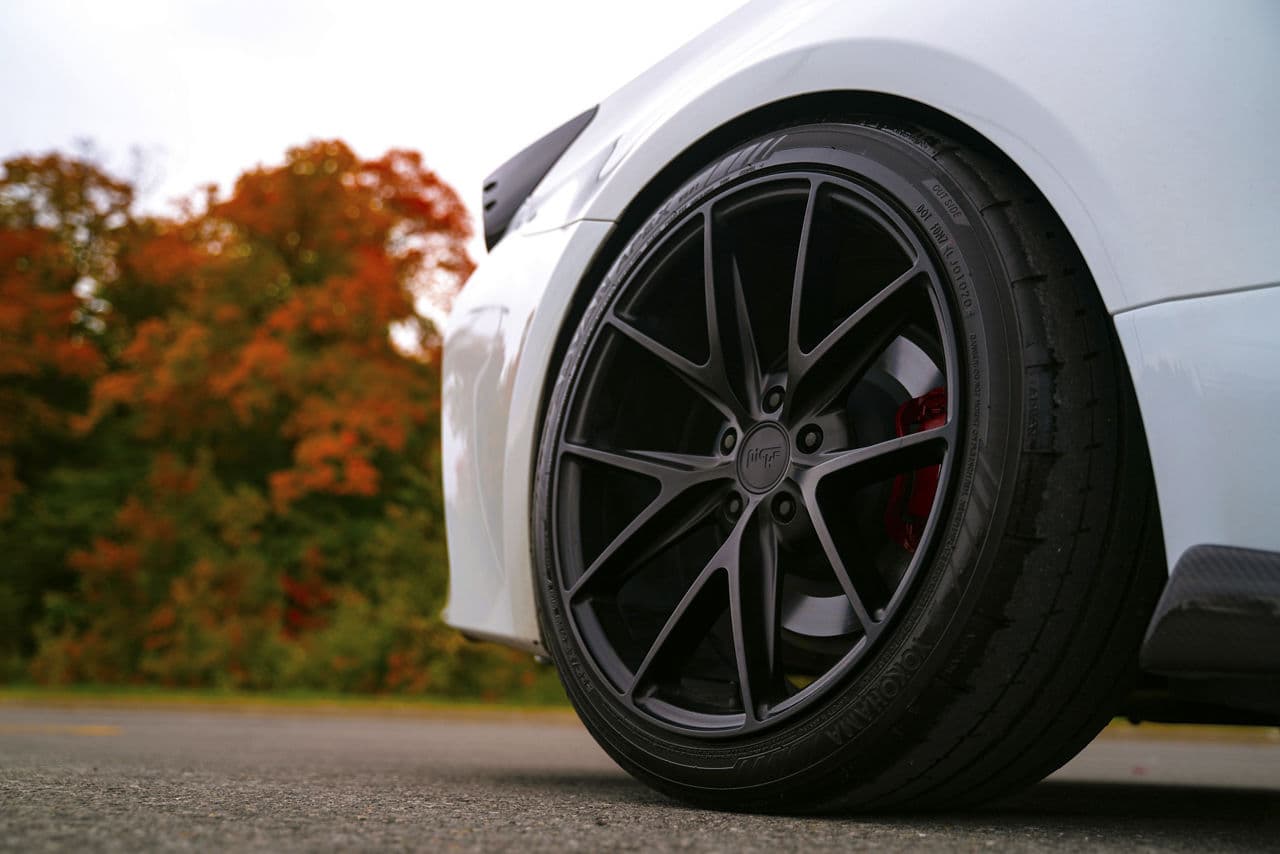 Detail view of 2020 Lexus RC with custom build