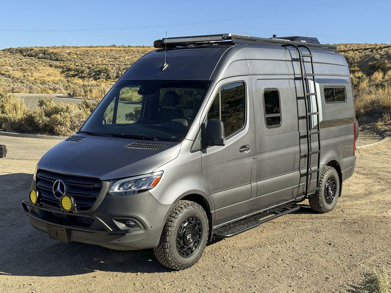 Interior of 2020 Mercedes-Benz Sprinter with truck suv wheels