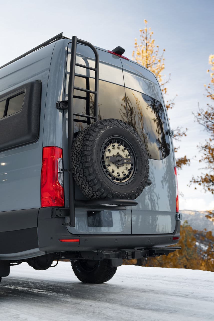 Detail view of 2020 Mercedes-Benz Sprinter with wheels