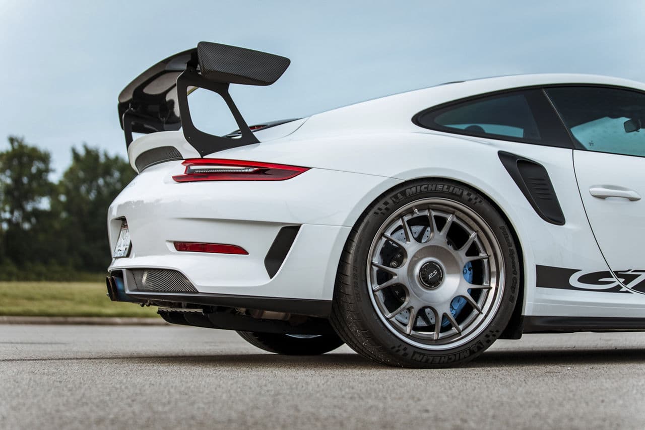 Interior of 2020 Porsche GT3 with wheels