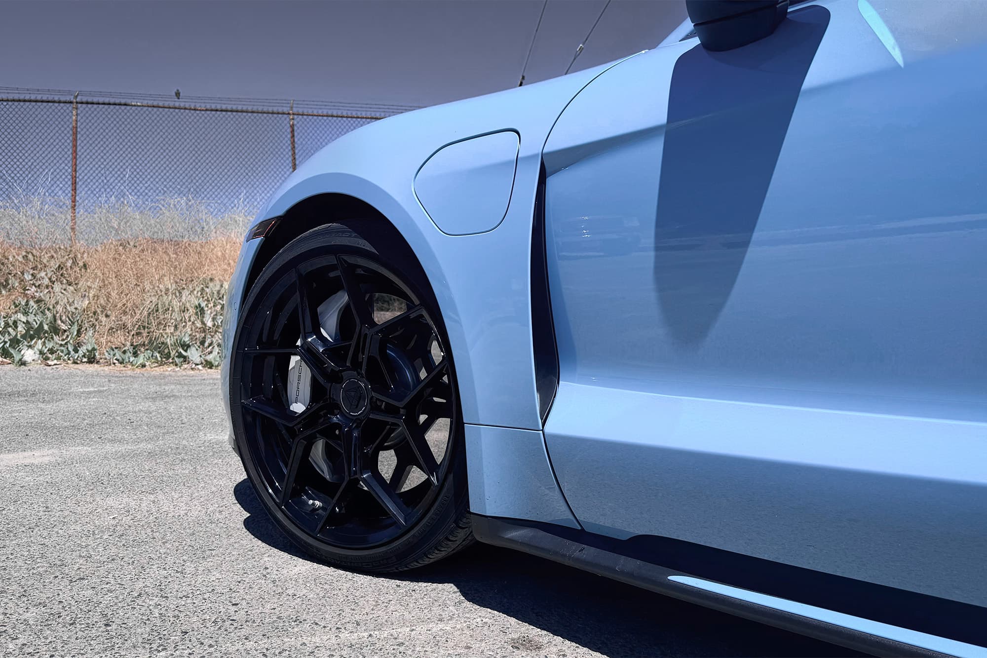 2020 Porsche Taycan Turbo — wheels, detail view