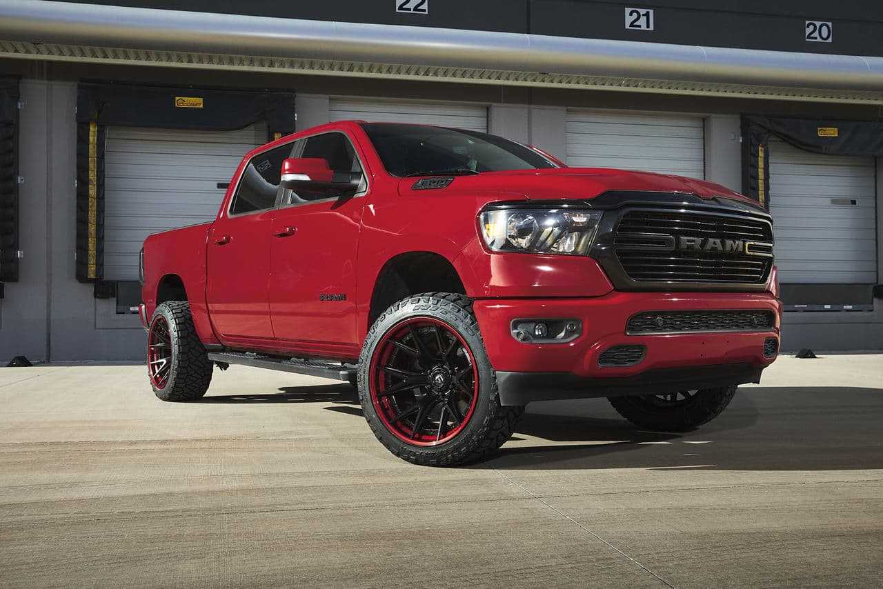 Rear view of 2020 Ram 1500 Big Horn with wheels