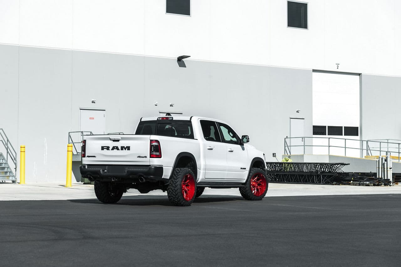 Interior of 2020 Ram 1500 Rebel with wheels
