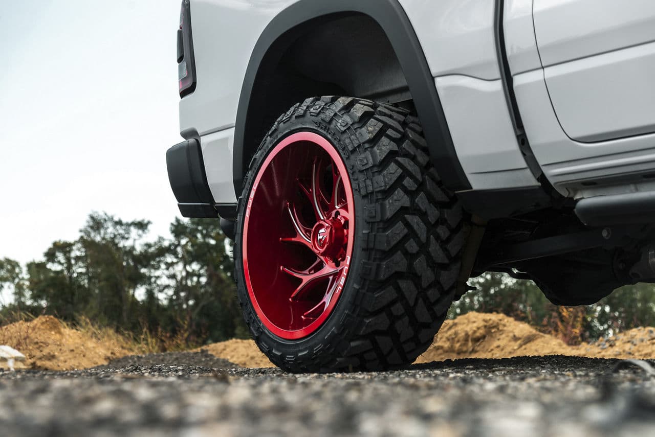 Detail view of 2020 Ram 1500 Rebel with wheels